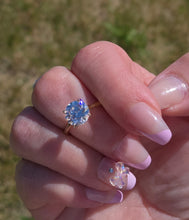 Load image into Gallery viewer, 3.02 Round Brilliant Lab Diamond Engagement Ring - 14K Gold