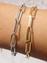 Load image into Gallery viewer, 7" Classic 14k Paperclip Bracelet - 14K Yellow Gold