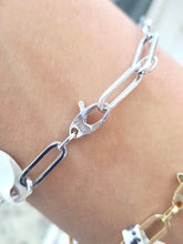 Load image into Gallery viewer, Paperclip Bracelet - 14K White Gold
