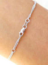 Load image into Gallery viewer, ID Bracelet w/Diamond- 14K White Gold