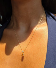 Load image into Gallery viewer, Imperial Topaz &amp; Diamond Pendant &amp; Chain - 10K &amp; 14K Yellow Gold - Marie's Custom Design