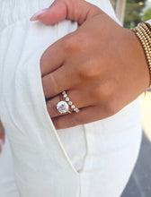 Load image into Gallery viewer, 3.02 Round Brilliant Lab Diamond Engagement Ring - 14K Gold
