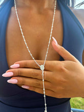 Load image into Gallery viewer, Polished Rosary Bead Necklace - Sterling Silver