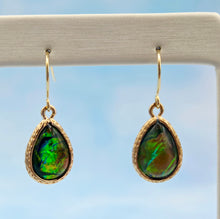 Load image into Gallery viewer, Green Opalite - French Hook Earrings
