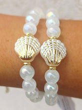 Load image into Gallery viewer, Pearl Shell Charm on White Selenite - Elena Michele