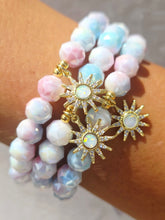Load image into Gallery viewer, Opal Sun on Firecracker Frost Shimmer Beaded Bracelet - Elena Michele