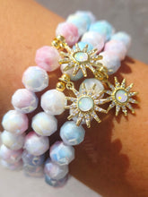 Load image into Gallery viewer, Opal Sun on Firecracker Frost Shimmer Beaded Bracelet - Elena Michele