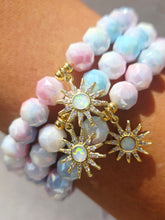 Load image into Gallery viewer, Opal Sun on Firecracker Frost Shimmer Beaded Bracelet - Elena Michele