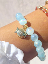 Load image into Gallery viewer, Fish on Blue Selenite Beaded Bracelet - Elena Michele