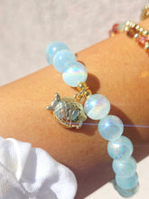 Load image into Gallery viewer, Fish on Blue Selenite Beaded Bracelet - Elena Michele