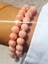 Load image into Gallery viewer, Peach Sorbet Shimmer Crystal Stacker- Elena Michele