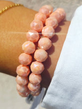 Load image into Gallery viewer, Peach Sorbet Shimmer Crystal Stacker- Elena Michele