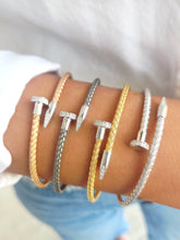 Load image into Gallery viewer, Nail Wrap Italian Hook Bangle Bracelet