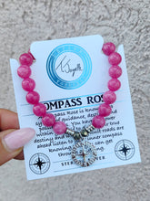 Load image into Gallery viewer, Compass Rose Silver Charm Bracelet - TJazelle