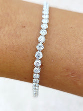 Load image into Gallery viewer, Lab Diamond Tennis Bracelet - 14K White Gold
