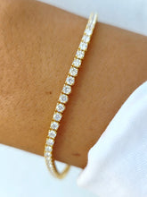 Load image into Gallery viewer, Lab Diamond Tennis Bracelet - 14K Yellow Gold