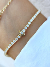 Load image into Gallery viewer, Lab Diamond Tennis Bracelet - 14K Yellow Gold