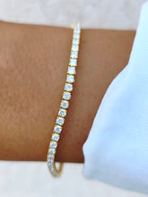 Load image into Gallery viewer, Lab Diamond Tennis Bracelet - 14K Yellow Gold