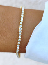Load image into Gallery viewer, Lab Diamond Tennis Bracelet - 14K Yellow Gold