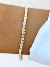 Load image into Gallery viewer, Lab Diamond Tennis Bracelet - 14K Yellow Gold