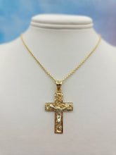 Load image into Gallery viewer, Filigree Gold Cross Necklace - 14K Gold
