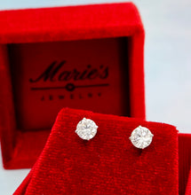 Load image into Gallery viewer, 1.5ct Diamond Lab Earrings -14k White Gold