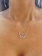 Load image into Gallery viewer, Butterfly CZ Necklace - Sterling Silver