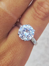 Load image into Gallery viewer, 3.5 Carat CZ Sterling Silver Ring
