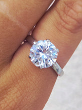 Load image into Gallery viewer, 3.5 Carat CZ Sterling Silver Ring