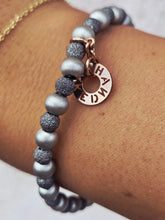 Load image into Gallery viewer, Italian Stretch Bracelet Hematite   - Edna Haak
