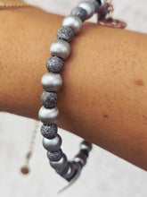 Load image into Gallery viewer, Italian Stretch Bracelet Hematite   - Edna Haak