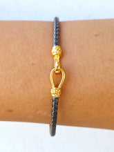Load image into Gallery viewer, Petite Italian Hook Bangle Bracelets - Sterling Silver