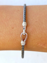 Load image into Gallery viewer, Petite Italian Hook Bangle Bracelets - Sterling Silver