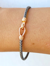 Load image into Gallery viewer, Petite Italian Hook Bangle Bracelets - Sterling Silver