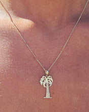 Load image into Gallery viewer, Palm Tree Necklace - 14K Yellow Gold