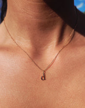 Load image into Gallery viewer, Lowercase “d" Initial Necklace - 14K Rose Gold