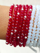 Load image into Gallery viewer, Ruby with Silver Accents - Crystal Stacker
