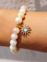 Load image into Gallery viewer, Opal Sun on Honey Blush Shimmer Beaded Bracelet - Elena Michele