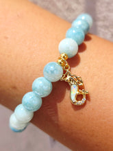 Load image into Gallery viewer, Opal Mermaid on Mermaid Lagoon Beaded Bracelet - Elena Michele