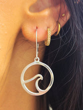 Load image into Gallery viewer, Wave Leverback Earrings - Sterling Silver