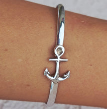 Load image into Gallery viewer, Anchor - Sterling Silver Bangle Bracelet