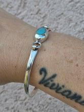 Load image into Gallery viewer, Larimar Bangle Bracelet - Sterling Silver