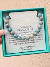 Load image into Gallery viewer, "Tranquility" Larimar Jasper Stacker - TJazelle