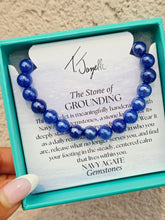 Load image into Gallery viewer, "Grounding" Navy Agate Stacker - TJazelle