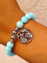 Load image into Gallery viewer, Coastal Memories Infinite Steel Charm Beaded Bracelet - TJazelle