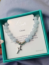 Load image into Gallery viewer, "Cross CZ" Infinite Steel Charm Bracelet - TJazelle
