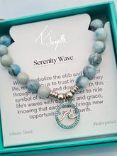 Load image into Gallery viewer, Serenity Wave Infinite Steel Charm Bracelet - TJazelle