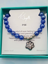 Load image into Gallery viewer, Paw CZ Infinite Steel Charm Bracelet - TJazelle