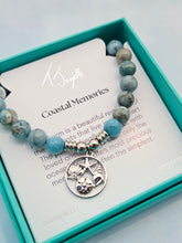 Load image into Gallery viewer, Coastal Memories Infinite Steel Charm Beaded Bracelet - TJazelle
