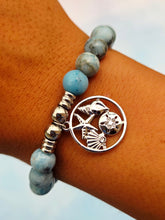 Load image into Gallery viewer, Coastal Memories Infinite Steel Charm Beaded Bracelet - TJazelle